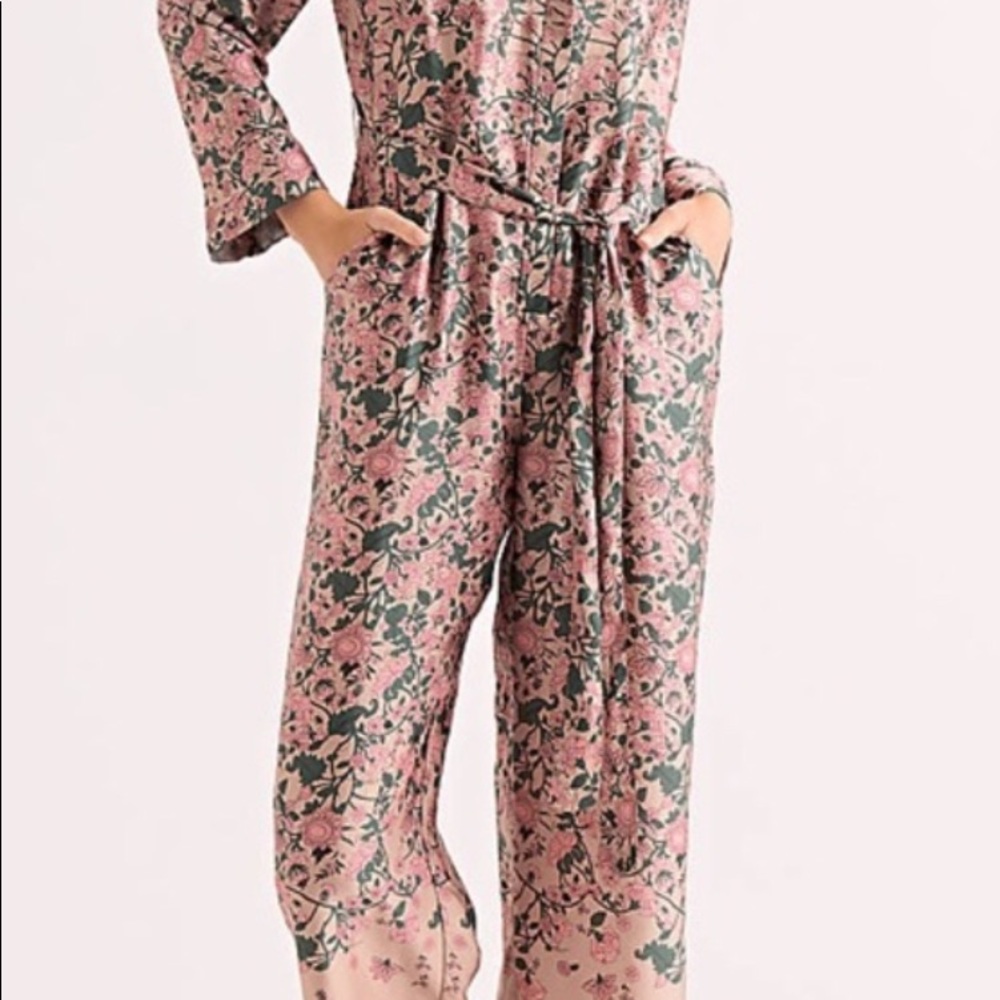 Lucky Brand silk floral jumpsuit!  Worn once